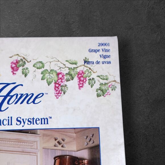 Vintage Plaid Elegant Home Stencils Set of 3 Tuscan French Country 1996 NOS - Picture 7 of 12
